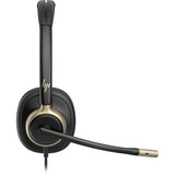 HP Poly Mission 815 Mono-USB-Headset (kabelgebunden) BULK schwarz, USB Type-C und Type-A, Kunstleder-Ohrpolster (Oberflächenmaterial)