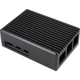 Inter-Tech ODS-739 Raspberry Alu Case, Gehäuse schwarz, für Raspberry Pi5