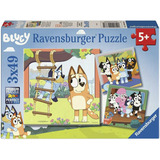 Ravensburger Kinderpuzzle Bluey - Erinnerungen schaffen 3x 49 Teile