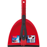 Vileda 2in1 Kehrset, Besen rot