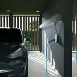 go-e Charger Gemini flex, 22 kW (32A 3-phasig), Wallbox weiß/schwarz, mobile Ladestation