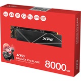 ADATA XPG GAMMIX S70 BLADE 8 TB, SSD PCIe 4.0 x4, NVMe 1.4, M.2 2280