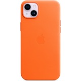 Apple Leder Case mit MagSafe, Handyhülle orange, iPhone 14 Plus