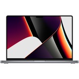 Apple MacBook Pro (14") 2021 CTO, Notebook grau, M1 Max 24-Core GPU, macOS Ventura, Spanisch, 120 Hz Display, 4 TB SSD