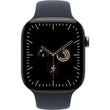 Apple Watch Series 12, Smartwatch Titan Natur, 46 mm, Sportarmband Navyblau S/M, Cellular