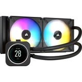 Corsair H100i ELITE LCD 240mm, Wasserkühlung schwarz
