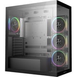DeepCool CG580 4F V2, Tower-Gehäuse schwarz, Tempered Glass x 2