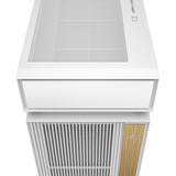 DeepCool CL660 WH, Tower-Gehäuse weiß/holz, Tempered Glass