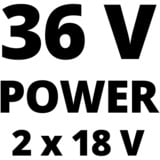 EINHELL Akku-Rasenmäher GE-CM 36/33 Li rot/schwarz, 2x Li-Ionen Akku 2,5Ah