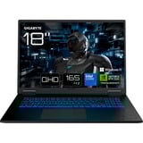 GIGABYTE GAMING A18 PRO DXJ, Gaming-Notebook schwarz, Intel® Core™ 7 240H, NVIDIA GeForce RTX 5070 Ti, 32 GB DDR5, 1 TB (1 TB SSD), Windows 11 Home