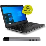 HP ZBook 15 G3 Generalüberholt, Notebook schwarz, Intel® Core™ i7-6820HQ, NVIDIA Quadro M2000M, 16 GB DDR4, 512 GB (512 GB SSD), Windows 10 Pro, Inkl. ZBook Dock TB3