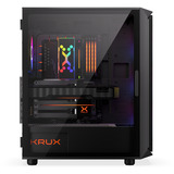 Krux Krux Orona, Tower-Gehäuse schwarz, Tempered Glass
