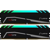 Mushkin DIMM 64 GB DDR4-3600 (2x 32 GB) Dual-Kit, Arbeitsspeicher schwarz, MLA4C360JNNM32GX2, Redline Lumina RGB, INTEL XMP