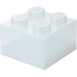 Room Copenhagen LEGO Storage Brick 4 Top Lid Glitter , Aufbewahrungsbox transparent