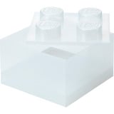 Room Copenhagen LEGO Storage Brick 4 Top Lid Glitter , Aufbewahrungsbox transparent