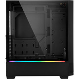 Sharkoon RGB FLOW Generalüberholt, Tower-Gehäuse schwarz, Seitenteil aus gehärtetem Glas