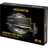 ADATA LEGEND 960 MAX 4 TB, SSD dunkelgrau/gold, PCIe 4.0 x4, NVMe 1.4, M.2 2280