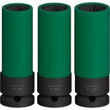 Bosch PRO Impact Steckschlüsseleinsatz-Set 1/2", 3-teilig schwarz, tief, mit Felgenschutz