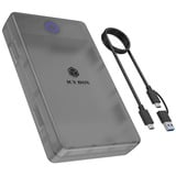 ICY BOX IB-388-CU3, Laufwerksgehäuse schwarz, Festplattengehäuse für 2,5"/3,5" SATA SSD/HDD