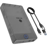 ICY BOX IB-388-CU3, Laufwerksgehäuse schwarz, Festplattengehäuse für 2,5"/3,5" SATA SSD/HDD