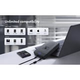 ICY BOX IB-388-CU3, Laufwerksgehäuse schwarz, Festplattengehäuse für 2,5"/3,5" SATA SSD/HDD