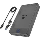 ICY BOX IB-388-CU3, Laufwerksgehäuse schwarz, Festplattengehäuse für 2,5"/3,5" SATA SSD/HDD