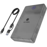 ICY BOX IB-388-CU3, Laufwerksgehäuse schwarz, Festplattengehäuse für 2,5"/3,5" SATA SSD/HDD