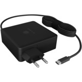 ICY BOX Ladegerät IB-PS101-PD, USB-A + USB-C (Stecker) schwarz, PD 3.0, Laden mit bis zu 90 Watt