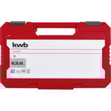 KWB SDS-plus Meißel-Satz, 250 / 240mm, 5-teilig, Meißel-Satz  Transportkoffer
