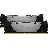 Kingston FURY DIMM 32 GB DDR4-3600 (2x 16 GB) Dual-Kit, Arbeitsspeicher schwarz, KF436C16RB12K2/32, Renegade, INTEL XMP