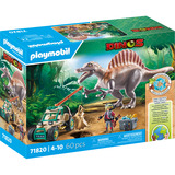 PLAYMOBIL 71820 Dinos Spinosaurus-Angriff auf Dino-Ausgrabung, Konstruktionsspielzeug 