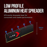 PNY DIMM 32 GB DDR5-6000 (2x 16 GB) Dual-Kit, Arbeitsspeicher schwarz, MD32GK2D5600030XR, XLR8 Gaming EPIC-X, INTEL XMP, AMD EXPO