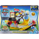 Spin Master Paw Patrol Mighty Pups True Metal Meteor Spielset , Rennbahn mit Chase Metall-Fahrzeug, Maßstab 1:55