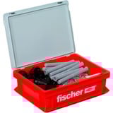 fischer Abstandsmontagesystem Thermax 16/170 M12 HWK, Dübel schwarz/grau, 25 Stück, Koffer