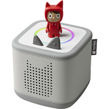 tonies Toniebox 2 Mondgrau Starter Set Kreativ-Tonie Rot, Lautsprecher 