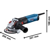 Bosch Professional Winkelschleifer GWS 17-125 S Professional blau/schwarz, 1.700 Watt