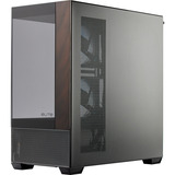 Cooler Master Elite 690 Wood, Tower-Gehäuse schwarz/holz, Tempered Glass x 2