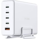 D-Link 240W GaN Ladegerät DCF-241/E, PD 3.1, QC 4.0 weiß, 1x USB-A, 4x USB-C