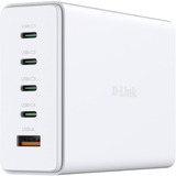 D-Link 240W GaN Ladegerät DCF-241/E, PD 3.1, QC 4.0 weiß, 1x USB-A, 4x USB-C