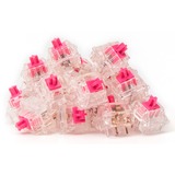 Keychron Gateron Aliaz Silent Tactile (80 Gf) Switch-Set, Tastenschalter pink/transparent, 110 Stück