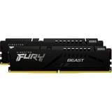 Kingston FURY DIMM 32 GB DDR5-6400 (2x 16 GB) Dual-Kit, Arbeitsspeicher schwarz, KF564C32BBK2-32, FURY Beast, INTEL XMP