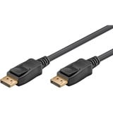 goobay Essential Kabel DisplayPort Stecker > DisplayPort Stecker, 8K / 120Hz schwarz, 2 Meter, 40 Gbit/s, DisplayPort 2.0 / 2.1