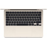 Apple MacBook Air 34,5 cm (13,6") 2024, Notebook champagner, Polarstern, M3, 8-Core GPU, macOS, Deutsch, 34.5 cm (13.6 Zoll), 256 GB SSD
