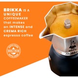 Bialetti New Brikka, Espressomaschine silber/schwarz, 4 Tassen