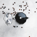 Cecotec Mokclassic 900 , Kaffeebereiter rot/schwarz, Aluminium-Kaffeekocher