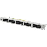 Digitus CAT 3 ISDN Patchpanel, ungeschirmt, 50 Port grau, 1 HE