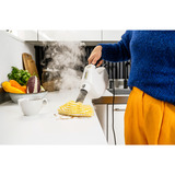 Kärcher SC 1 Multi & Up, Dampfreiniger weiß, 1.300 Watt, mit Bodenreinigungsset EasyFix Large