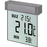 TFA Digitales Fensterthermometer VISION silber/transparent