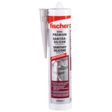 fischer Sanitärsilicon DSSA SG 310ml silbergrau, Dichtmasse grau