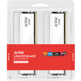 ADATA DIMM 32 GB DDR5-6000 (2x 16 GB) Dual-Kit, Arbeitsspeicher weiß, AX5U6000C2816G-DTLABRWH, XPG Lancer Blade RGB, INTEL XMP, AMD EXPO